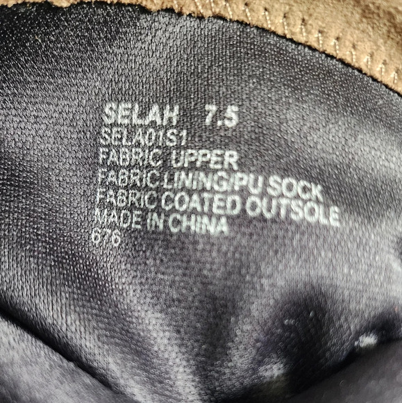 Steve Madden Women Brown Over The Knee Fabric Stretch Side Zipper w/ Tie, sz 7.5 - Picture 11 of 16